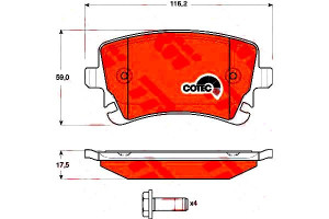 Klocki Hamulcowe Vw Tył A4 A6 A8 T5 Bez Czujnika T