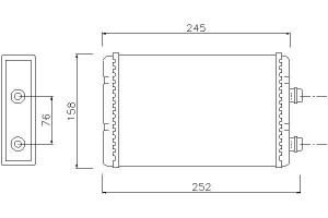 Nagrzewnica (208x158x32) Fiat Doblo Doblo Cargo Id