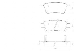 Klocki Hamulcowe Honda Cr-v Iii 07- Tył A.b.s.