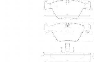 Klocki Hamulcowe Bmw 3 E46 00-05 A.b.s.