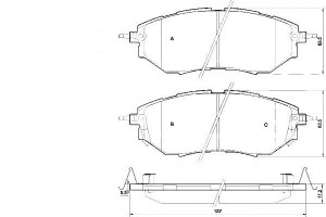 Klocki Hamulcowe Subaru Legacy Iv 03-09 3.0 A.b.s.