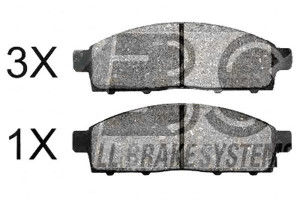Klocki Hamulcowe Mitsubishi L200 06- 2.5di-d A.b.s