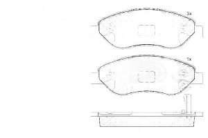 Klocki Hamulcowe Opel Corsa D 06- 1.7cdti Przód A.