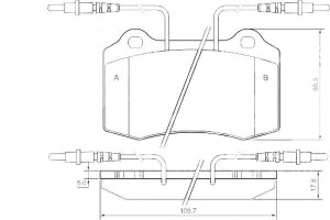 Klocki Hamulcowe Peugeot 406 Coupe 97- Z Czuj. A.b