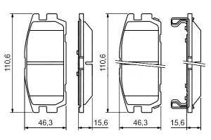 Klocki Hamulcowe Hyundai Terracan 2.9d/3.5 11.01-1