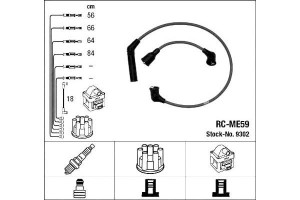 Zestaw Przewodów Zapłonowych Mitsubishi Colt Ii Co