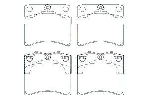 Klocki Hamulcowe Vw Przód T4 09 90 15 Breck