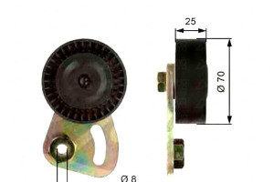 Rolka Napinająca Pasek Wielorowkowy Land Rover Fre