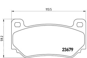 Klocki Hamulcowe Mg Tf160 02- Przód Brembo