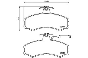 Klocki Hamulcowe Fiat Ducato 81-86 Brembo