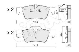 Klocki Hamulcowe Mercedes W164 Ml-klasa 05- Tył Ci