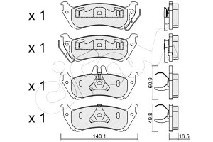 Klocki Hamulcowe Mercedes W163 Ml230-ml430 98-00 T
