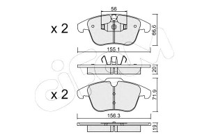 Klocki Hamulcowe Ford S-max 06- Cifam