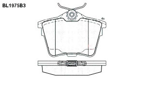 Klocki Hamulcowe Citroen C5 Peugeot 407 607 17.8mm