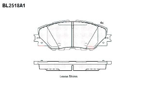 Klocki Hamulcowe Toyota Auris Rav-4 17.6mm Wva2433