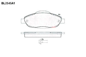 Klocki Hamulcowe Peugeot 3008 5008 308 17.8mm Wva2