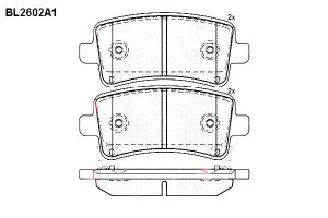 Klocki Hamulcowe Chevrolet Malibu Opel Insignia Sa