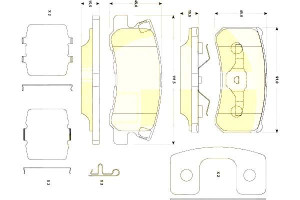 Klocki Hamulcowe Jeep Patriot 08> Kpl Girling Girl