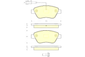 Klocki Hamulcowe Fiat Idea 01 04 Lancia Musa 1.4 1