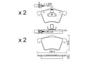 Klocki Hamulcowe Vw T4 97- Czuj Metelli
