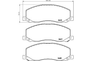 Klocki Hamulcowe Mintex 13237752 1605202 37761 Pad