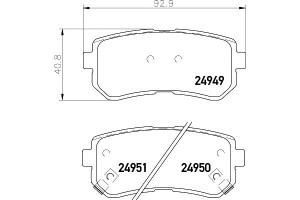 Klocki Hamulcowe Mintex 583021ja31 583021ja30 5830
