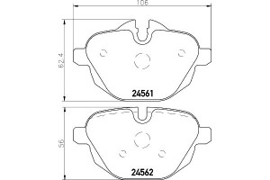 Klocki Hamulcowe Mintex 34216862202 34212788284 34