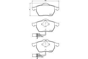 Klocki Hamulcowe Mintex 4b0698151 H 4b0615116g 4b0