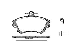 Klocki Hamulcowe Remsa 4605a658 M850976 Mr527656 X