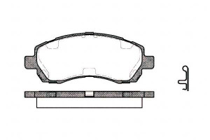 Klocki Hamulcowe Subaru Impreza Legacy 17mm Wva237