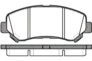 Klocki Hamulcowe Nissan Qashqai X-trail 17mm Wva24