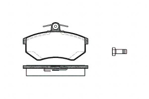 Klocki Hamulcowe Audi 100 80 Quattro 19.6mm Wva206