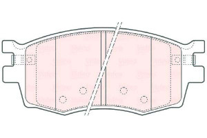 Klocki Hamulcowe Valeo 581011ja10 581011ge00 37520