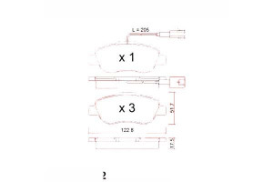 Klocki Hamulcowe Fiat 500 1.3d 07- Przód Zimmerman