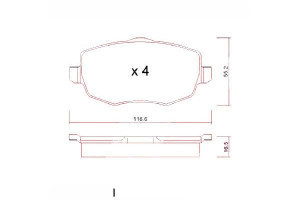 Klocki Hamulcowe Lancia Ypsilon 03-11 Przód Zimmer