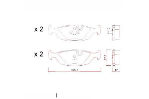 Klocki Hamulcowe Bmw 3 E30 82-93 Tył Zimmermann