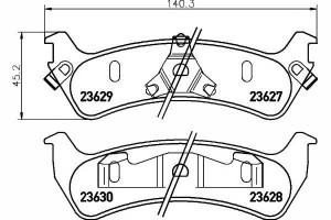 Klocki Hamulcowe Ford Tył Explorer 4,0-5,0 4wd 94-