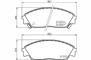 Klocki Hamulcowe Honda Przód Civic -92 Crx -92 Tex