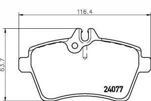 Klocki Hamulcowe Mercedes Przód W169 A-klasa 04- W