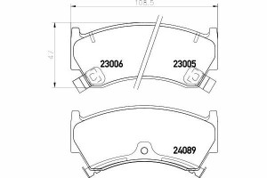 Klocki Hamulcowe Nissan Przód Almera 98- Z Abs Tex