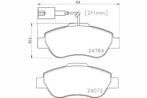 Klocki Hamulcowe Przód Fiat 500 C; Ford Ka 1.2 1.3