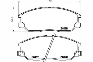 Klocki Hamulcowe Przód Kia Sorento I 2.4-3.5 08.02