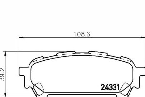 Klocki Hamulcowe Subaru Tył Impreza 00- Textar