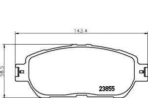 Klocki Hamulcowe Toyota Przód Avalon 04- Camry 01-