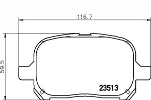 Klocki Hamulcowe Toyota Przód Camry Previa 2,2-3,0