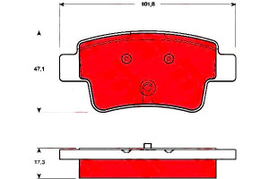 Klocki Hamulcowe Fiat Tył Grande Punto 05- Evo 09-