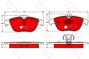 Klocki Hamulcowe Mercedes Tył W204 X204 07- Dtec C