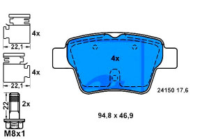 Klocki Hamulcowe Citroen C4 C4 I Peugeot 207 307 1
