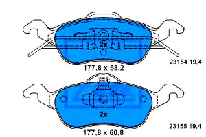 Klocki Hamulcowe Ford Przód Focus 1,4-2,0 16 V 98-