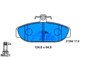 Klocki Hamulcowe Volvo 740 760 940 2.0-2.8 08.81-0